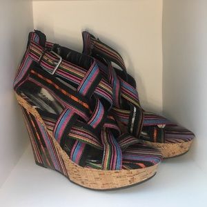 Women’s Multicolor Stripe Wedges